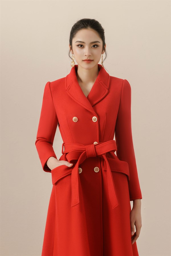 Mona Louise Coat - Red